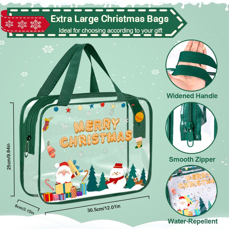 Christmas Desk Organizer, Desktop Storage Pouch with Holiday Patterns for Office Supplies, Makeup, Pens | Festive Gift for Women, Teens, Coworkers