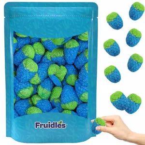 Fruidles Sour Wild Raspberry Gummy Candy, Soft Chewy Gummy Candy, Fat-Free (Half-Pound)