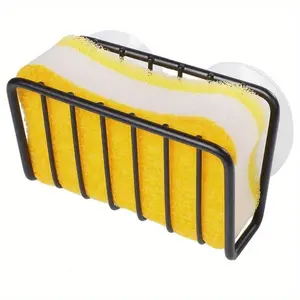 1pc Kitchen Sink Suction Holder, Modern Sponge Holder & Kitchen Organizer, Factory Kitchen Sink Suction Holder For Sponges, Scrubbers, Soap