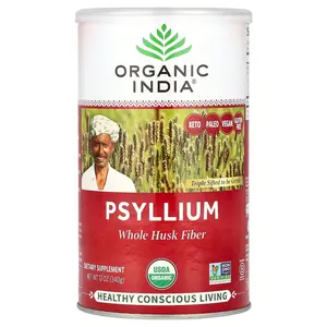Organic India Psyllium, Whole Husk Fiber, 12 oz (340 g) | HSA/FSA Eligible