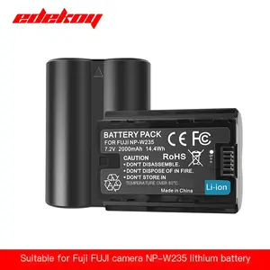 EDEKOY 2 NP-W235 Battery for Fujifilm X-T5 / X-T4 / GFX 100S Camera (1PC) 2040mAh Rechargeable Lithium-ion Battery for Fujifilm   Vlog kit Camera X-T5, X-T4, X-H2S, GFX 50S II, GFX 100S - 4072
