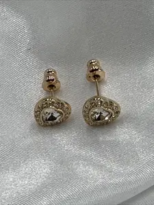 2026 Fashion Jewelry Original New Product Angel Heart shaped Rose Gold Set Shining High quality Heart shaped Tennis Crystal Necklace Women's Luxury Festival Gift