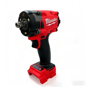 Milwaukee 18V 3/8" Impact Wrench, 300N·m Max Torque, 0-2400 RPM, 0-3500 IPM, For Automotive Repair, Mechanical Maintenance, Includes Battery And Charger