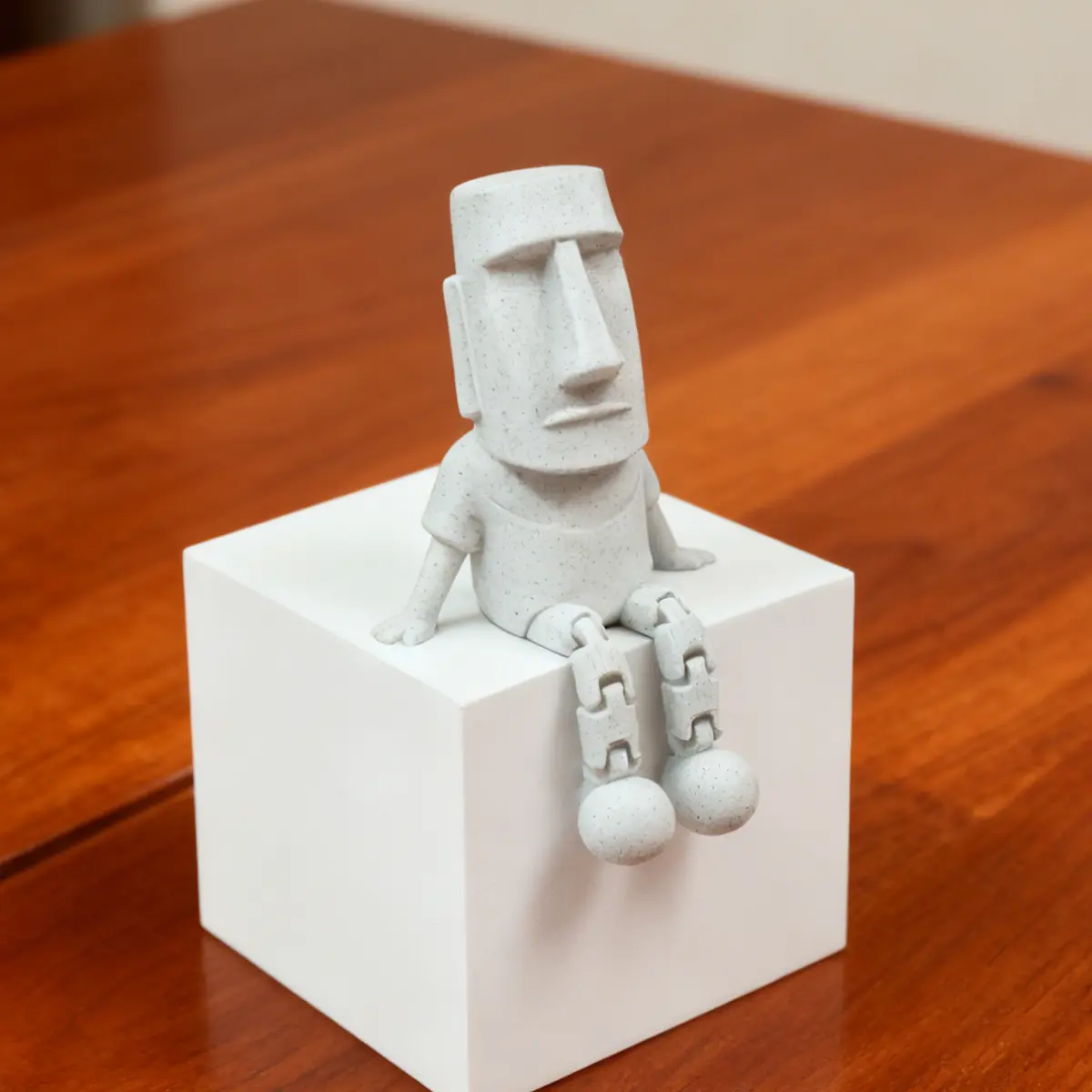 3D Printed Moai Statue Figurine, Home Decor Ornament, Easter Island Giant Stone Figure, Unique Mystery Stone Sculpture Gift, Cute Collectible Figurines