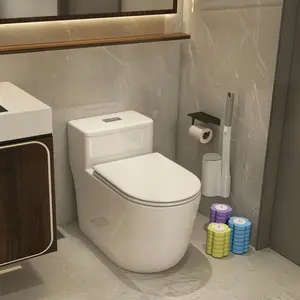 Disposable Toilet Brush Set with Holder & 24 Self-Cleaning Refill Heads – Wall-Mount Bathroom Cleaning System, No Mess, No Odor, No Pre-Rinse, Toilet Bowl Cleaner Kit for Sink Bathtub Drain Urinal 36-Count Mixed Scent Disposable Toilet Brush Refill Heads