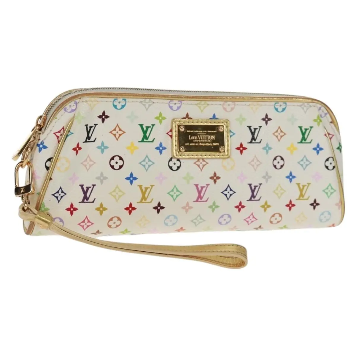 Pre-owned Louis Vuitton Monogram Multicolor Canvas Clothing, Shoes & Accessories|Women|Women's Bags & Handbags JP 159471V Monogram Multicolor Kate Pouch White Bron M55212 LV