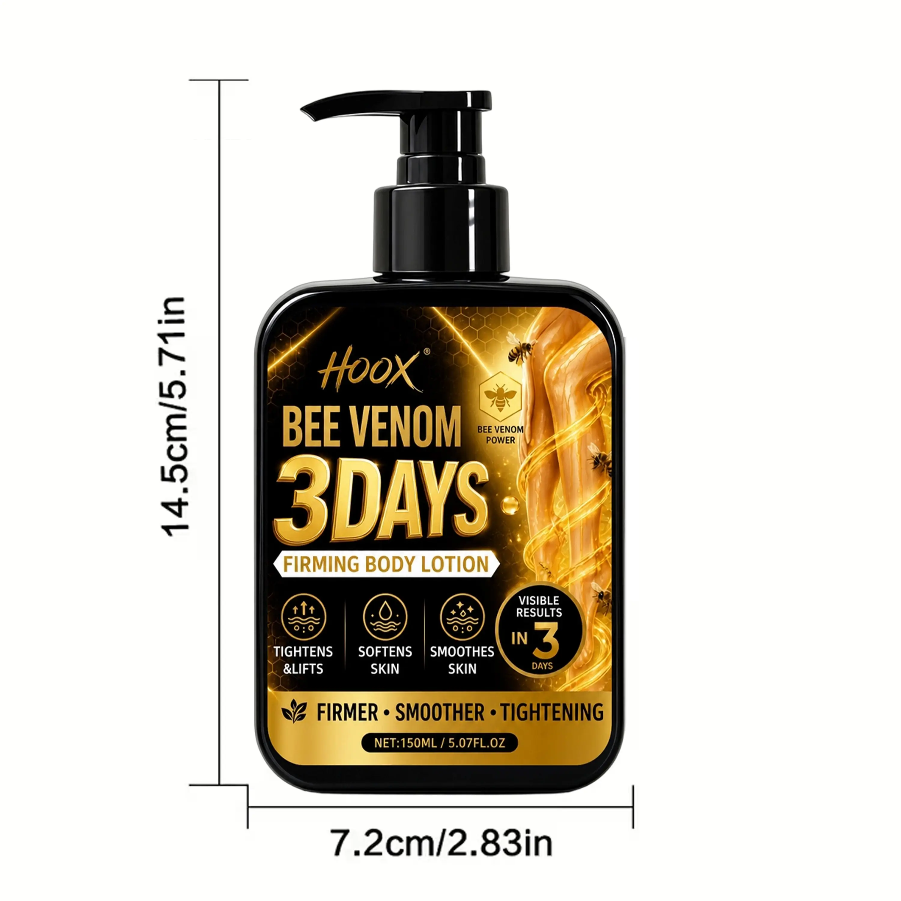 Super Strong Instant Bee Venom Firming and Soothing Leg Cream - Firm and smooth out sagging skin - Contains bee venom, hyaluronic acid and retinol. Light and moisturizing texture, suitable for both men and women, can be used all over the body.