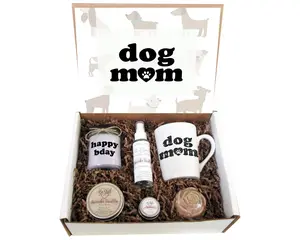 Personalized Vinyl-Print Lavender Self-Care Gift Box - Custom Dog Mom Care Package for Dog Owners, Boxed Party Gifts (Home & Festive Party Supplies)
