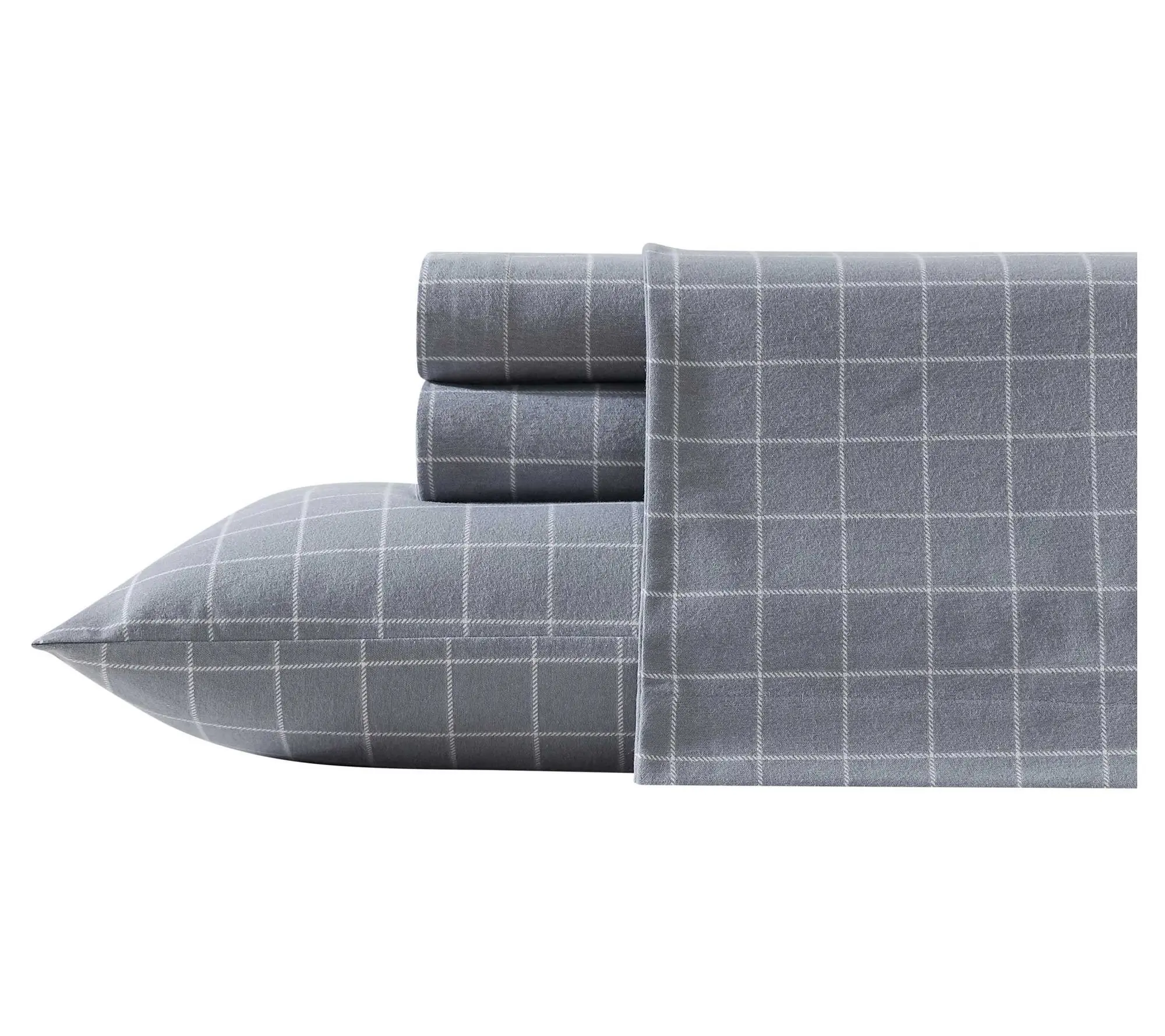 Eddie Bauer Great Plains Plaid Cotton Flannel Queen Sheet Set