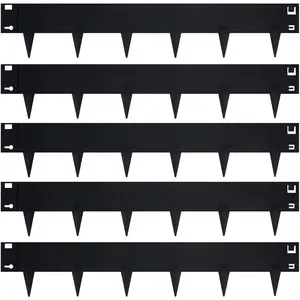 5 Pack Steel Landscape Edging,Metal Landscape Edging 40 Inch Strips, Metal Garden Edging 7 inch Depth, Steel Edging for Landscaping