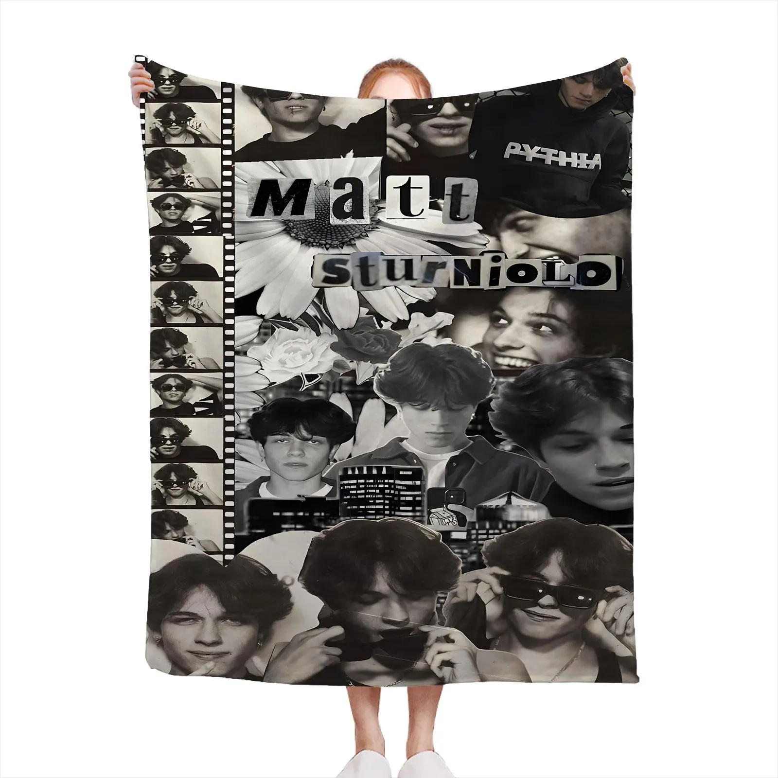 Matt Sturniolo Flannel Throw Blanket Perfect For Working Women & Gamers Solid Soft Flannel Blanket Desk Snuggling Sofa Lounging Gift For Her