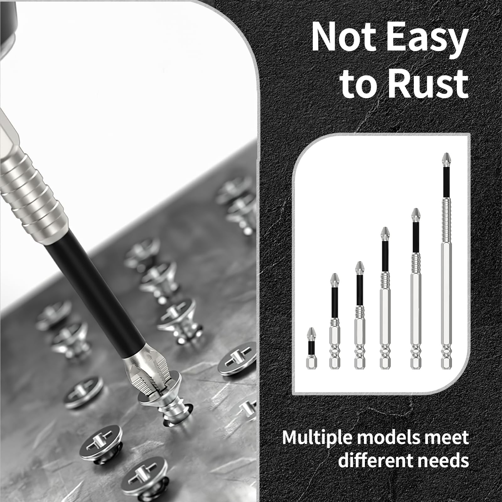 High-Magnetic Screwdriver Drill Bit, K5 High-Magnetic Drill Dit Set,Magnetic Durability Screwdriver Drill Bit Set, Anti Slip Magnetic Electric Screwdriver Set