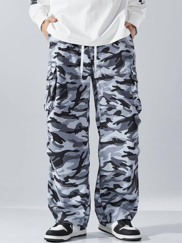 Men's Camouflage Sports Casual Trousers - With Pockets, Versatile Fashionable Casual Fitness Loose Seasonal Design