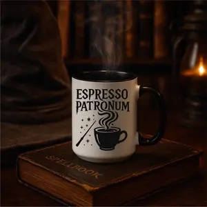 Harry Potter-Inspired 15oz Coffee Mug Wizarding World Vibes Spellbook Setting Design