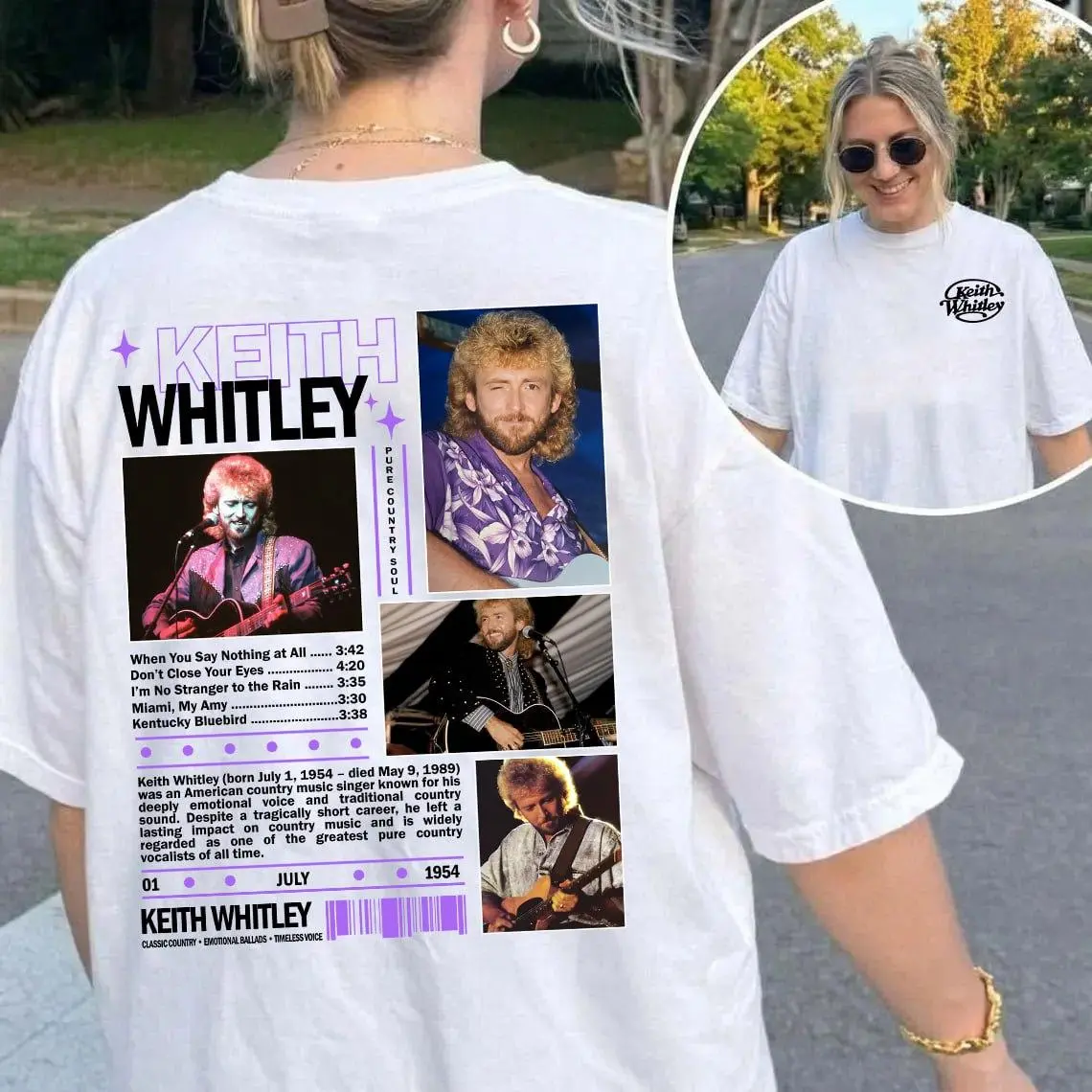 Keith Whitley Country Music T-Shirt, Sweatshirt, Hoodie, Country Music Western Tshirt For Fan Vintage Gift Crewneck