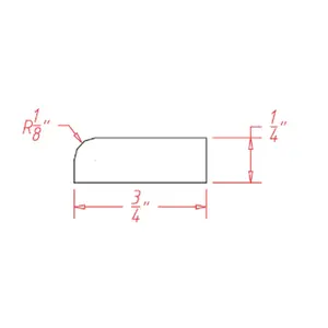 Scribe Molding 8" - White Shaker
