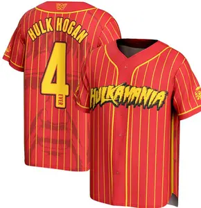 Hulk Hogan ProSphere Hulkamania Full-Button Baseball Jersey HY1709