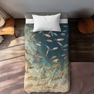 MWW C1DCTSW07SXJ5G Away From the Sand Beige Twin Size Duvet Cover - Elegant Home Decor