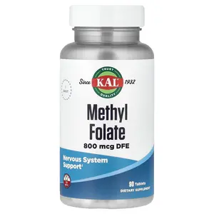 KAL Methyl Folate, 800 mcg DFE, 90 Tablets