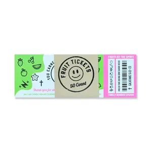 Fruit of the Spirit Family Tickets: Faith-Based Kids Activity (50 Count)