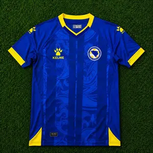 Bosnia Blue Retro Football Jersey | Balkan Soccer Shirt | Lightweight Fan Tee