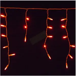 Reinders  M5mm ICICLE Holiday Creations 70 LED Christmas Light String - Orange