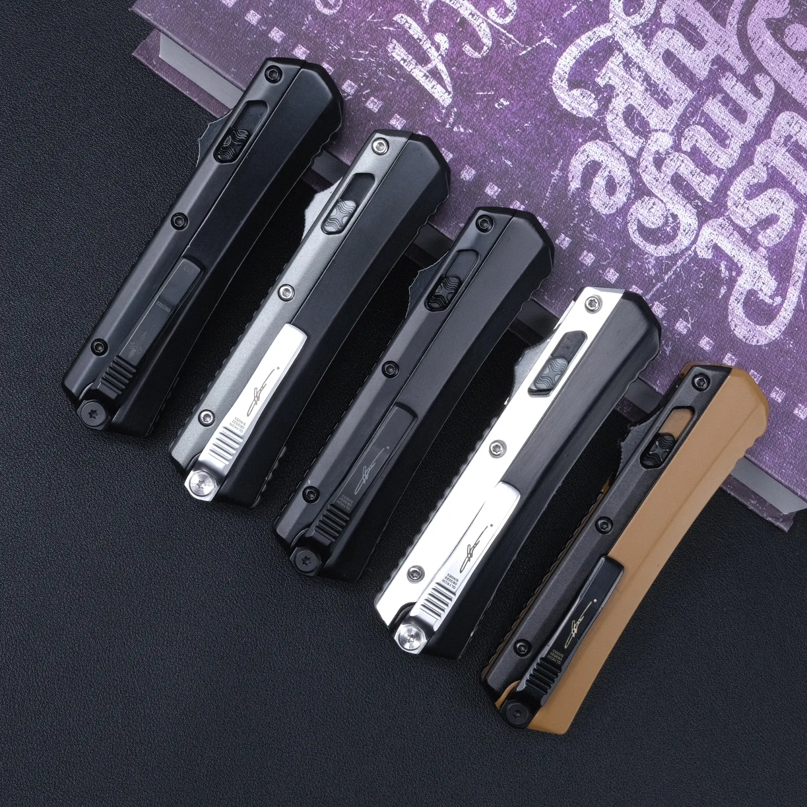 GLYKON outdoor portable folding knife, zinc alloy handle, high hardness corrosion-resistant steel, EDC tool for outdoor camping, fishing and driving, portable tool, the best gift.
