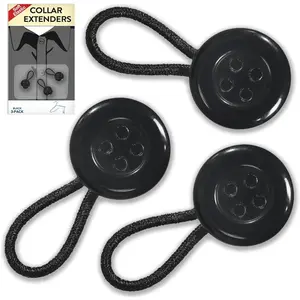 Extenders for Mens Shirts Soft Elastic Expand Tight   Dress Shirt Button Extensions