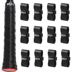 12 Pack Tennis Racket Grip Tape, Precut Anti Slip Tennis Grip Tape, Absorbent and Dry Feel Tennis/Pickleball/Badminton Grips Overgrip Tape, Highly Comfortable Overgrip Tennis Racket Tape