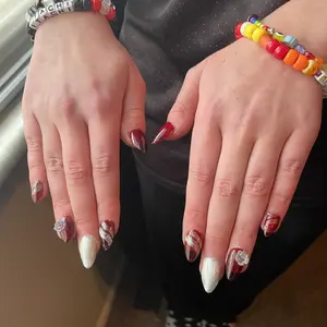 Aillsa StayBond Press On Nail Kit with Gel Glue & UV Lamp – Strong Hold, Salon Finish, Long-Lasting DIY Salon Nails at Home