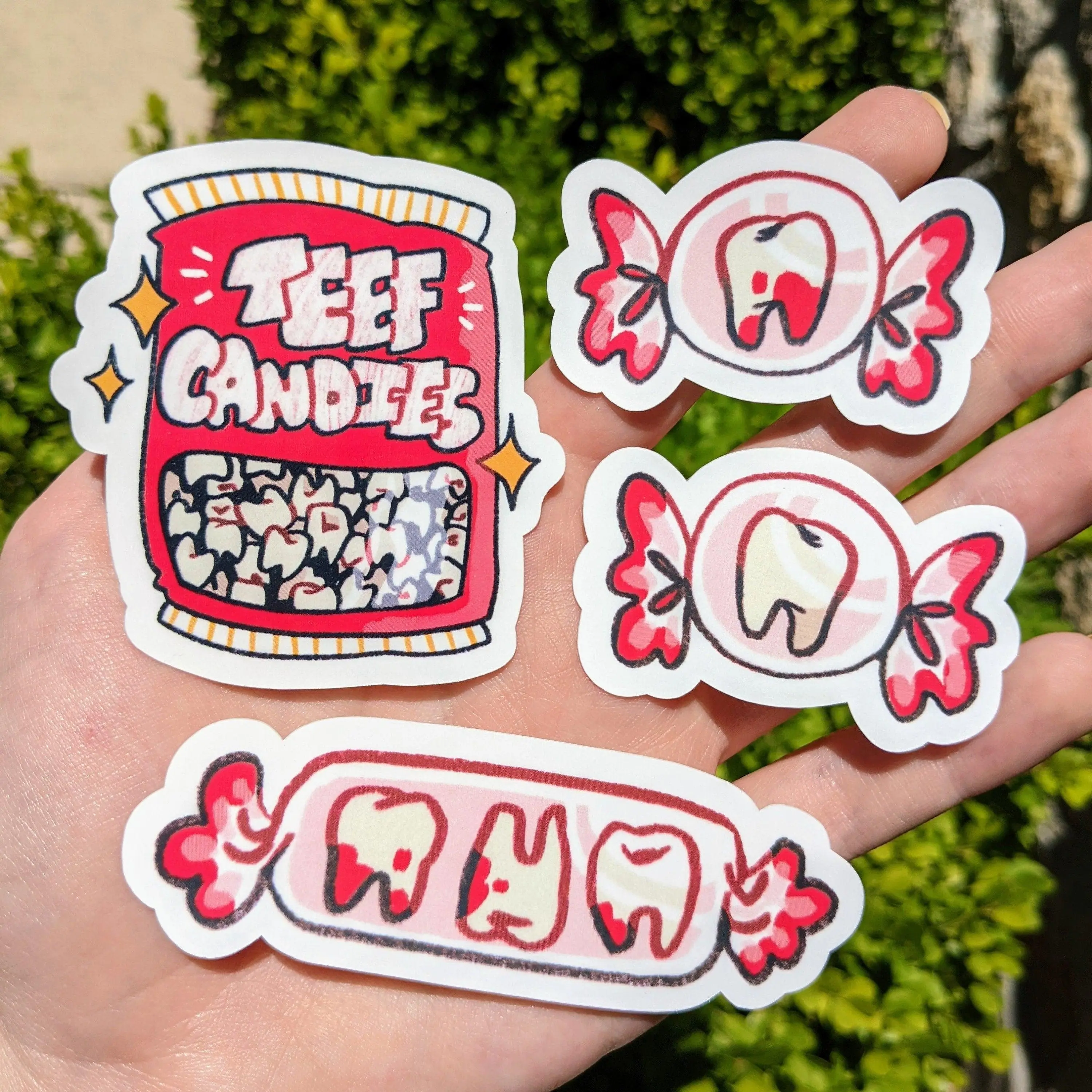 Teeth Candy Stickers!