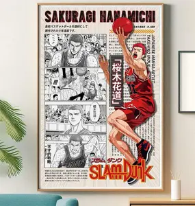 [SALE UP TO 50% + FREE SHIP] Slam Dunk Anime Poster Sakuragi Hanamichi