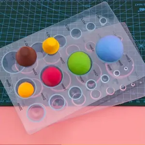 1pc Large Ultralight Clay Measuring Device, Soft Pottery Mud Handmade Mud Extractor, Semicircle Ball Mold Clay Tool