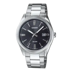 Casio Classic Analog Watch MTP-1302D-1A1VT, Black Dial, Stainless Steel Band, Simple & Stylish Design, Water Resistant