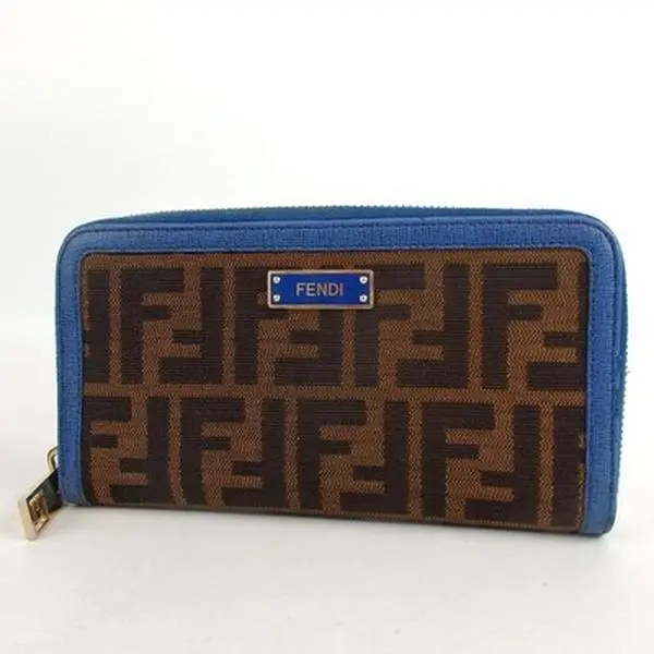 Pre-owned FENDI Other Other Zucca Leather Wallet used 11429441372/762224