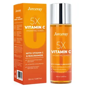 5-In-1 Vitamin C Face Serum Moisturizing Pore Tightening Skin Care Liquid, Deep Hydration Hydrating Moisture Essence for Radiant Complexion, Single Item Pack