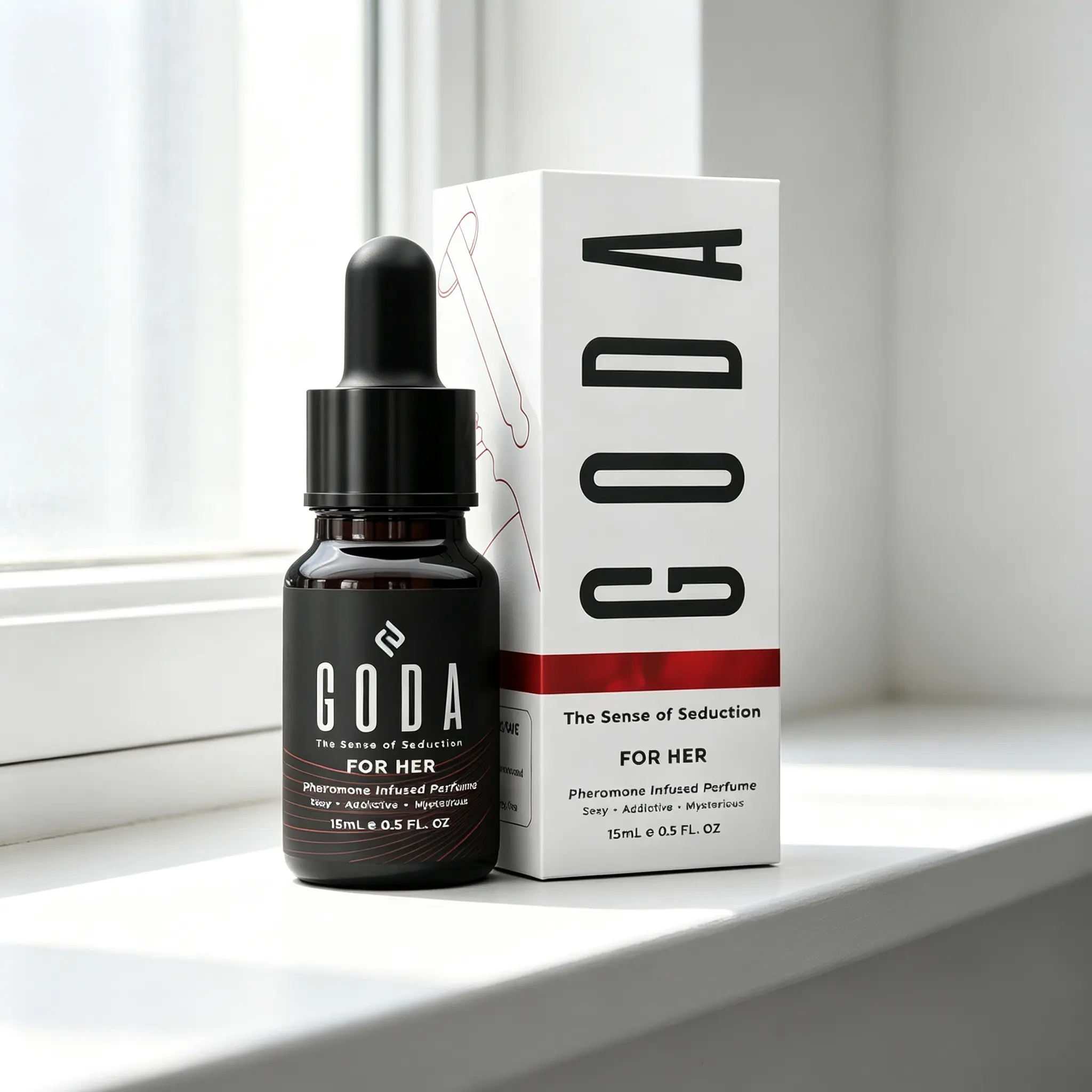 GODA The Original Pheromone Perfume Oil for Women – Jasmine & Rose, 0.50 Fl Oz, Long-Lasting Attraction Boost, Vegan Cruelty-Free, Pocket Size Must-Have
