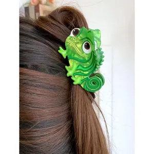 Women's dinosaur hair clip set, wavy hair clips, cute cartoon animal design, elegant accessory suitable for all seasons, perfect for daily use and outfit coordination