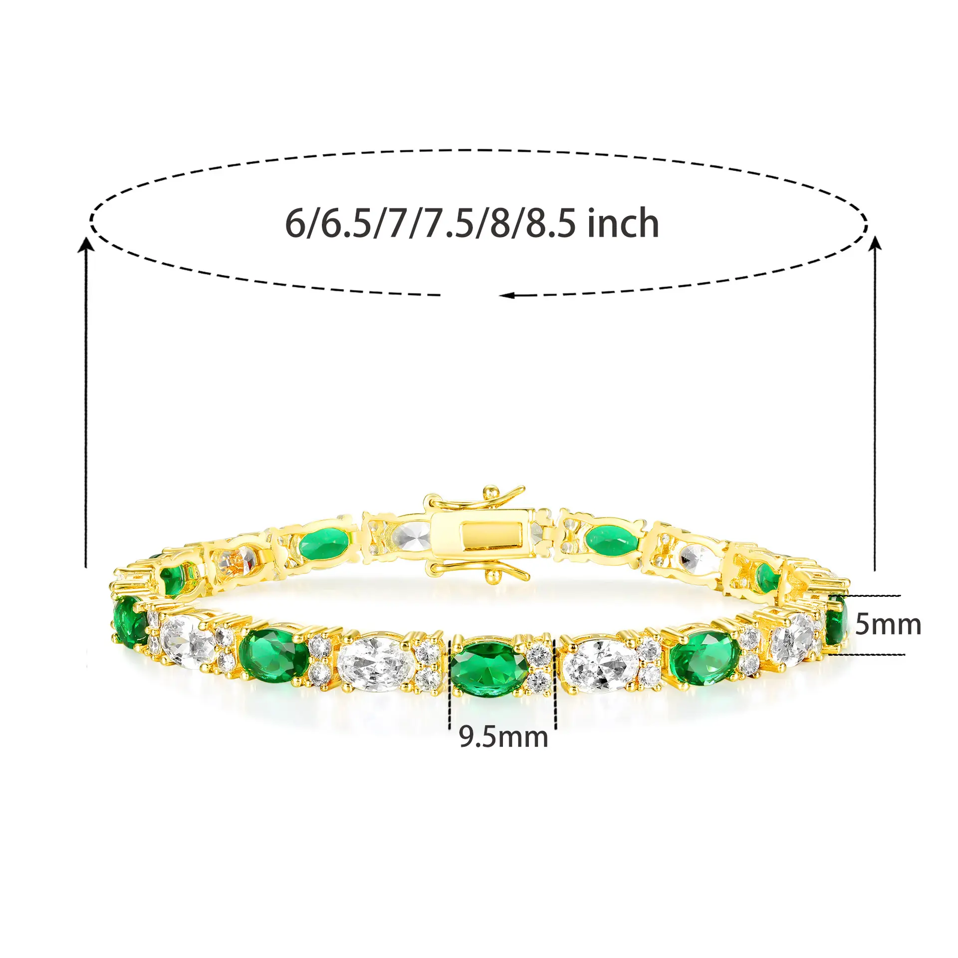 Gold+Green Bracelet