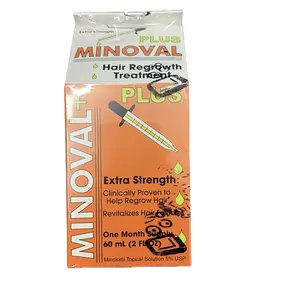 Minoval Plus Extra Strength Hair Regrowth Treatment 60ml Unisex Hair Growth Pack of 1 Haiti Origin