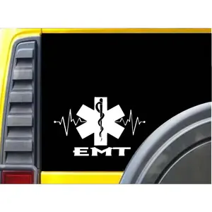 EMT Lifeline K338 8 inch decal star of life emt sticker