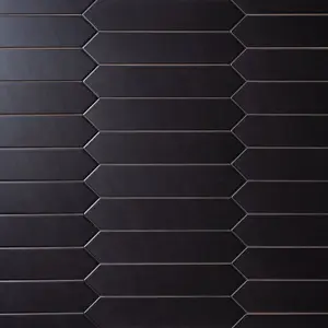 Venice Black Picket 2x10 Ceramic Tile