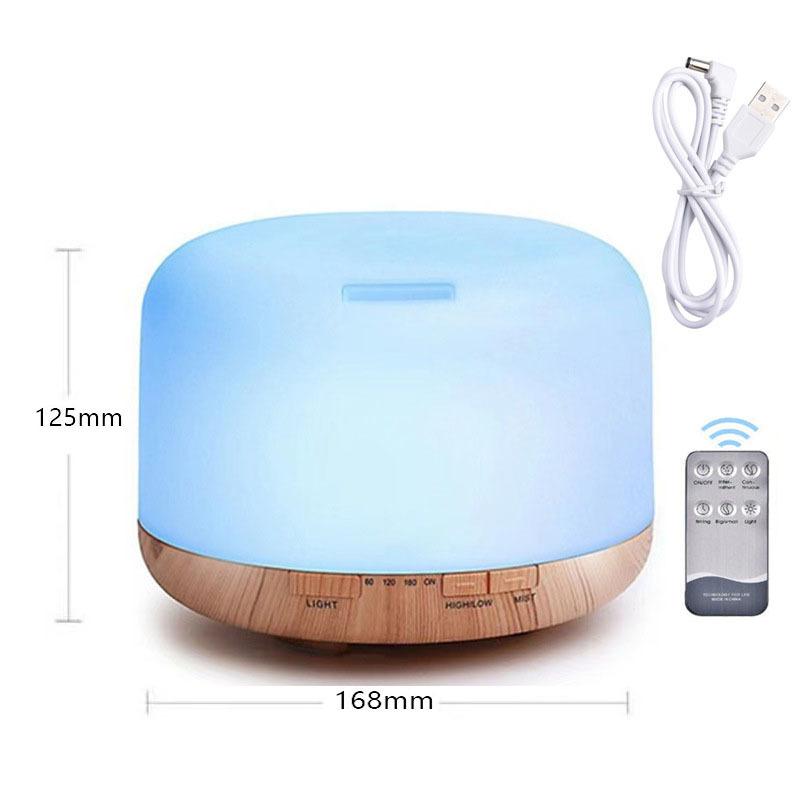 Ultrasonic Air Humidifier Muji Style USB Home Aromatherapy Machine Essential Oil Lamp Silent Bedroom Small Model 500ML Compact Design
