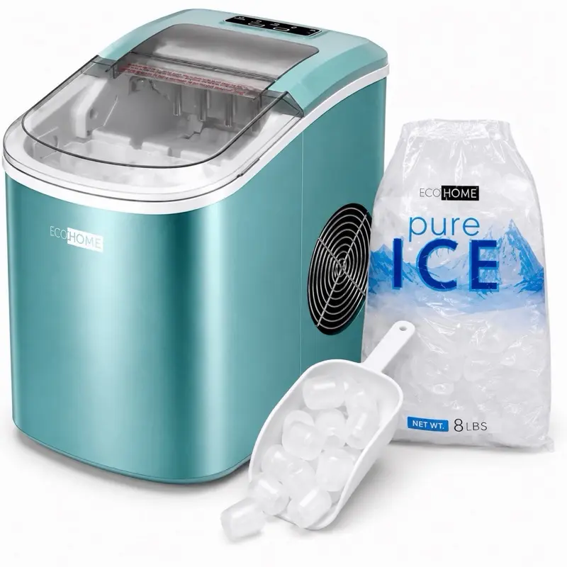 VIVOHOME Electric Portable Compact Countertop Automatic Ice Cube Maker (LIGHT GREEN)