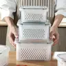3-Pack BPA-Free Produce Storage Containers for Fridge Food Storage, with Removable Colander & Locking Lids, Stackable Leakproof, Keep Fruits, Vegetables & Berries Fresh Longer