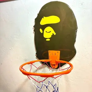 Brown Bear Head Basketball Hoop Epoxy Resin Wall art