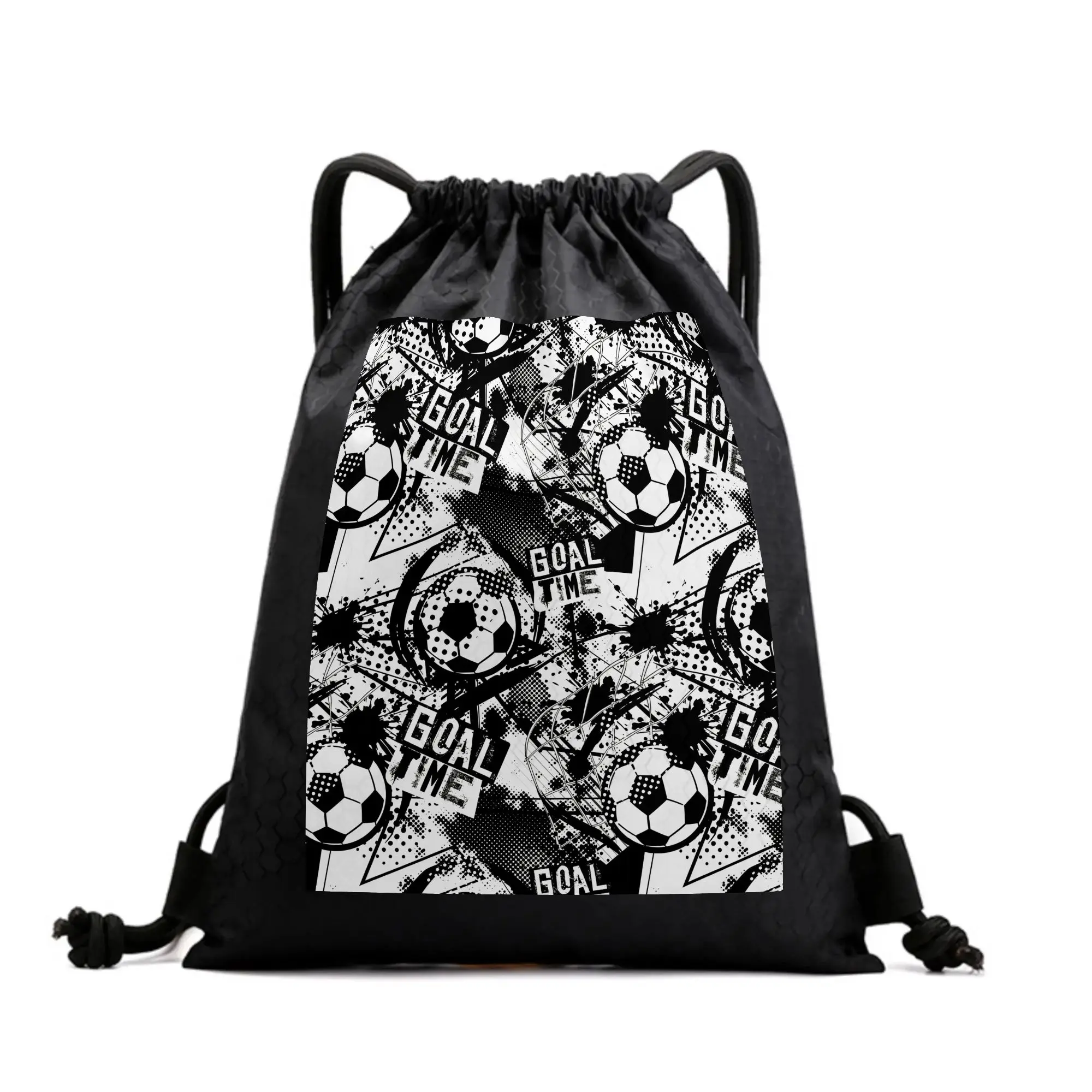 Drawstring Gym Bags, Backpack for Sports, Gym, Travel, Swimming | Drawstring bags, Polyester with PU leather reinforced corners, Foldable for travel