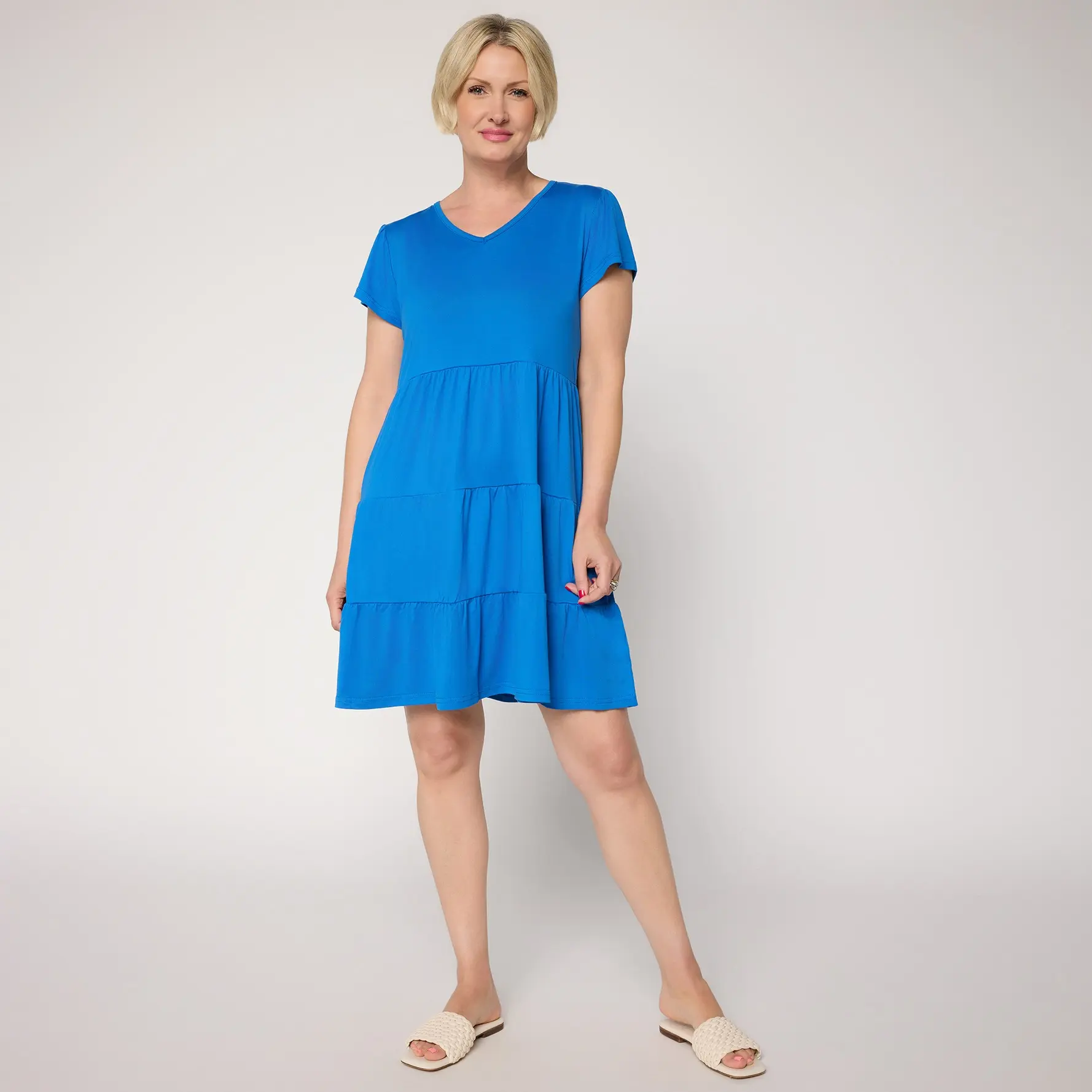 muk luks cloud knit dress MUK LUKS Cloud Knit Cap Sleeve Lounge Dress Midnight Eclipse XS A477784