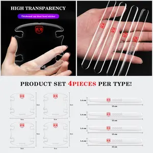 Dodge Car Door Handle Bowl Invisible Transparent Protection Sticker, Anti-Scratch Decal, Creative Decorative Collision Prevention
