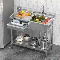 39" Sink with Left Drainboard